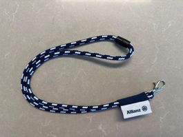 🔑 Original Allianz Schlüsselband im Kordel Design