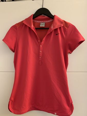 Nike Golf Polo Grösse M Pink Dri-FIT Sport Sommer