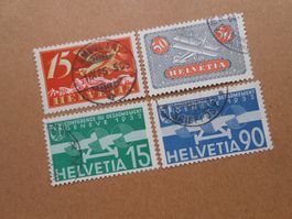 CH ZNr 3/9z/16/18  Flugpost  1923/32   Z CHF 91