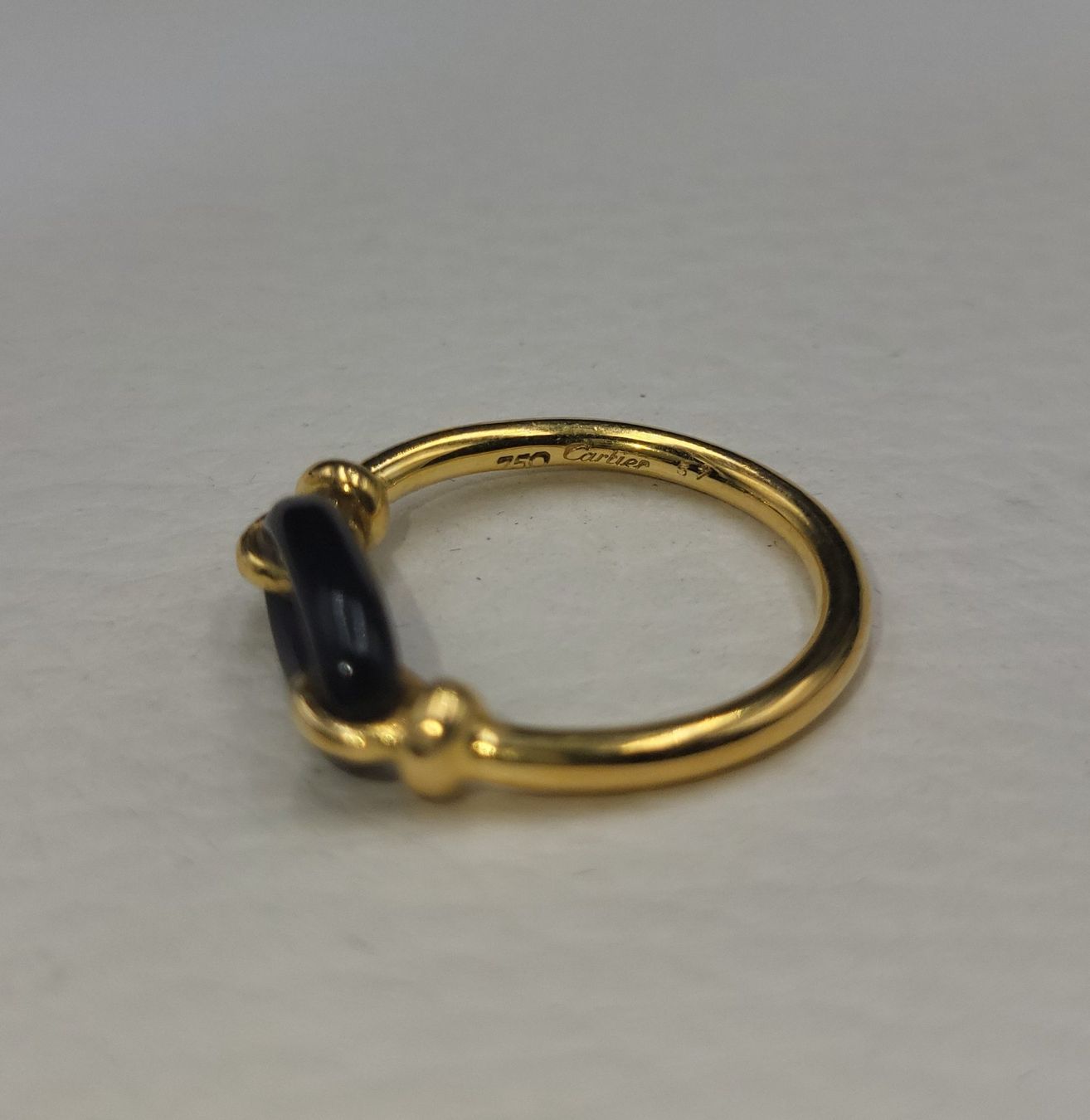 Cartier Anelli: 18 Karat 750 Cartier Ring Mit Onyx – Usato da Wald ZH venduto da Dasilver 2