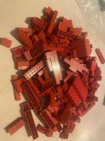 Lego Steine rot aus hauptsächlich 60er Jahre 