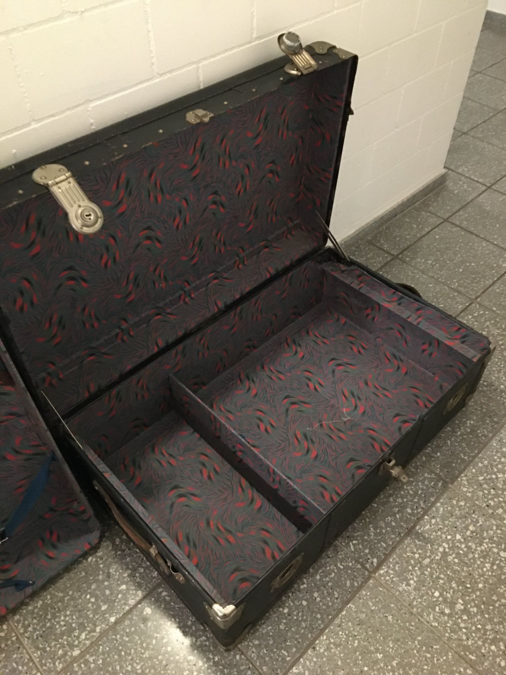 Valigie: Antiker Reisekoffer - Überseekoffer – Usato da Binz venduto da Dsc1 5