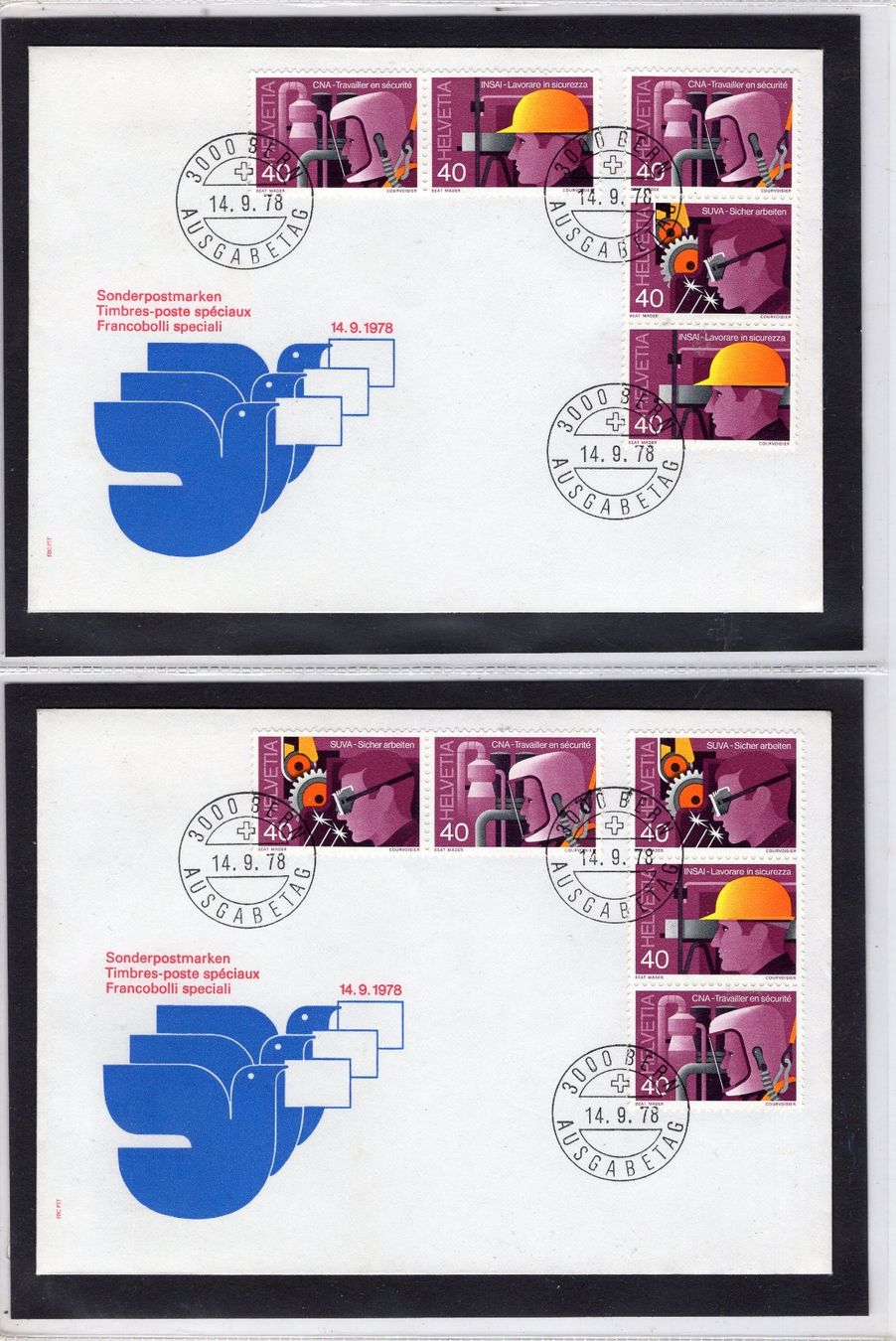 Tutti i francobolli: R2703  /  Sécurité au travail 1978 – Usato da Ste-Croix venduto da MONT-TAGNAC 2