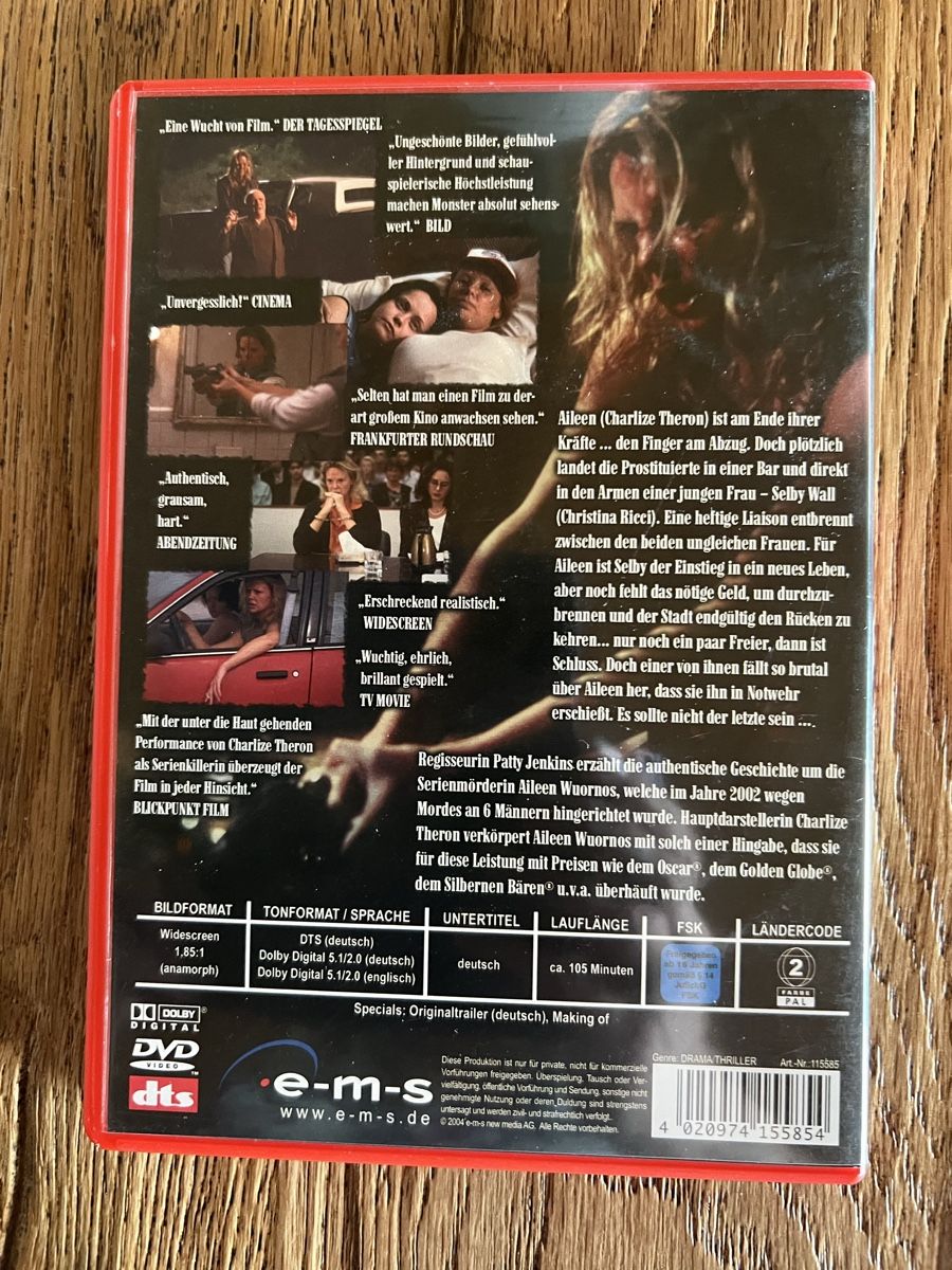 Tutti i DVDs: DVD Monster mit Charlize Theron – Nuovo (secondo la descrizione) da Kallnach venduto da sta_sy57 1
