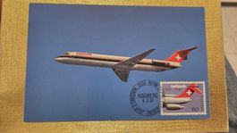 1981 FDC Maximimkarte 50 Jahre Swissair