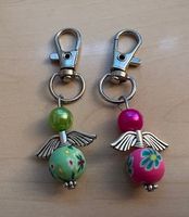 2-er Set kleine Schutz-Engeli-Schlüssel-Anhänger, neu