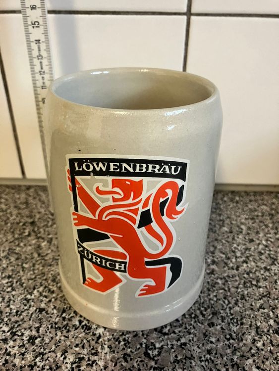 Boccale Lowenbrau In Ceramica Da 0,5 Litri - Stile Birreria Tedesca - Foto 10