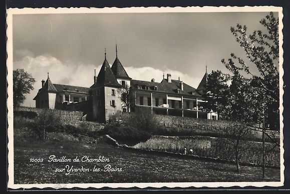Cartoline postali: Yverdon-les-Bains, Pavillon de Chablon – Usato da Berlin venduto da bartko-reher