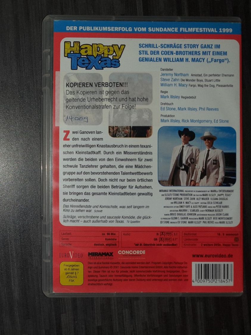 Alle DVDs: Happy Texas - Spielfilm auf DVD – Gebraucht aus Steffisburg von FutureOne 1