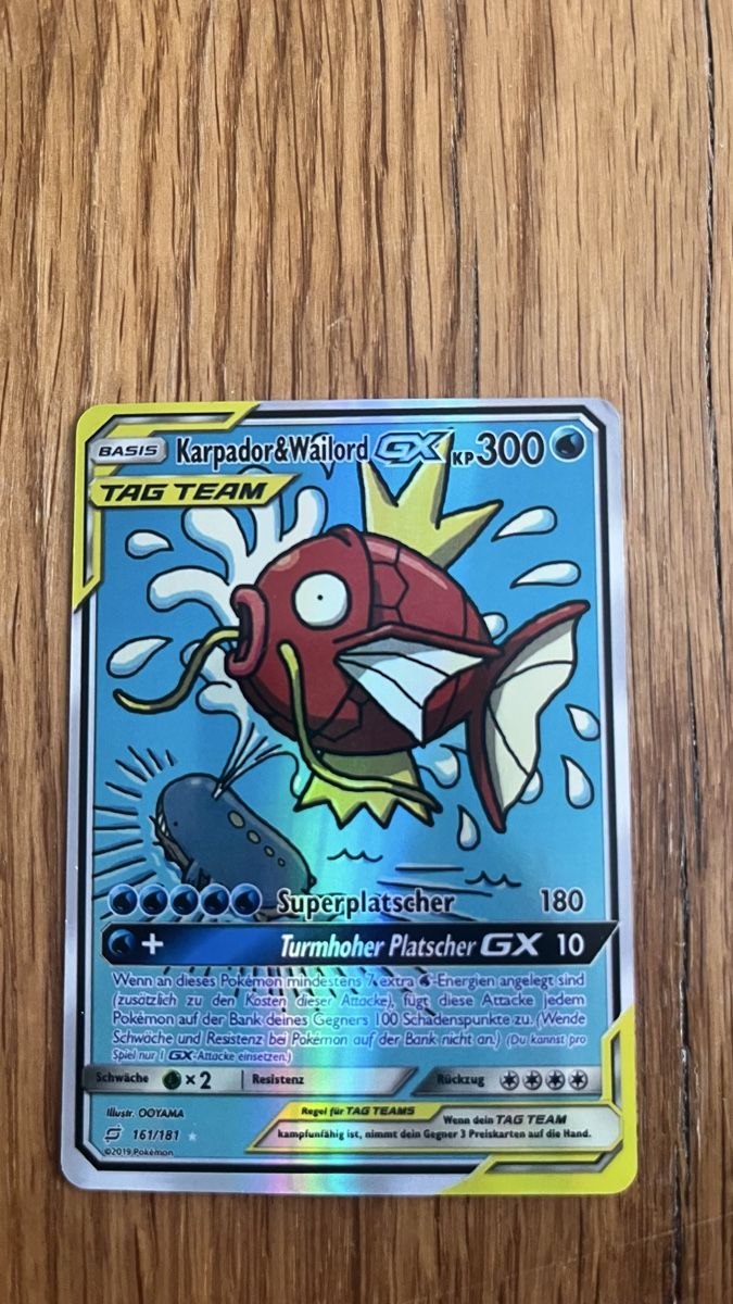 Pokémon Carte collezionabili: Pokémon Karpador & Wailord – Nuovo (secondo la descrizione) da Oberrieden venduto da phmsales