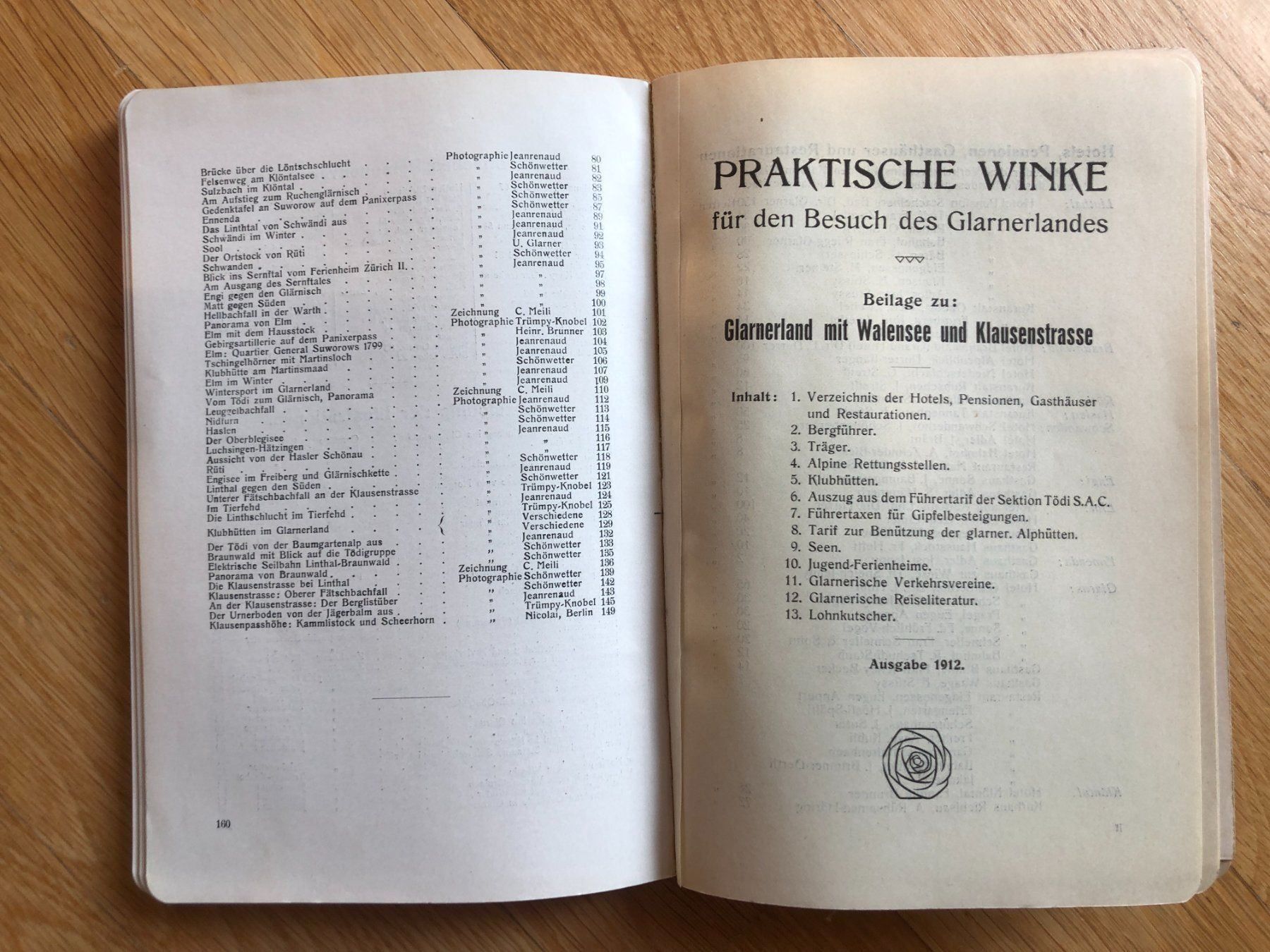Libri: F. Becker: Glarnerland mit Walensee und Klausenstrasse. – Usato da Zürich venduto da allp 6