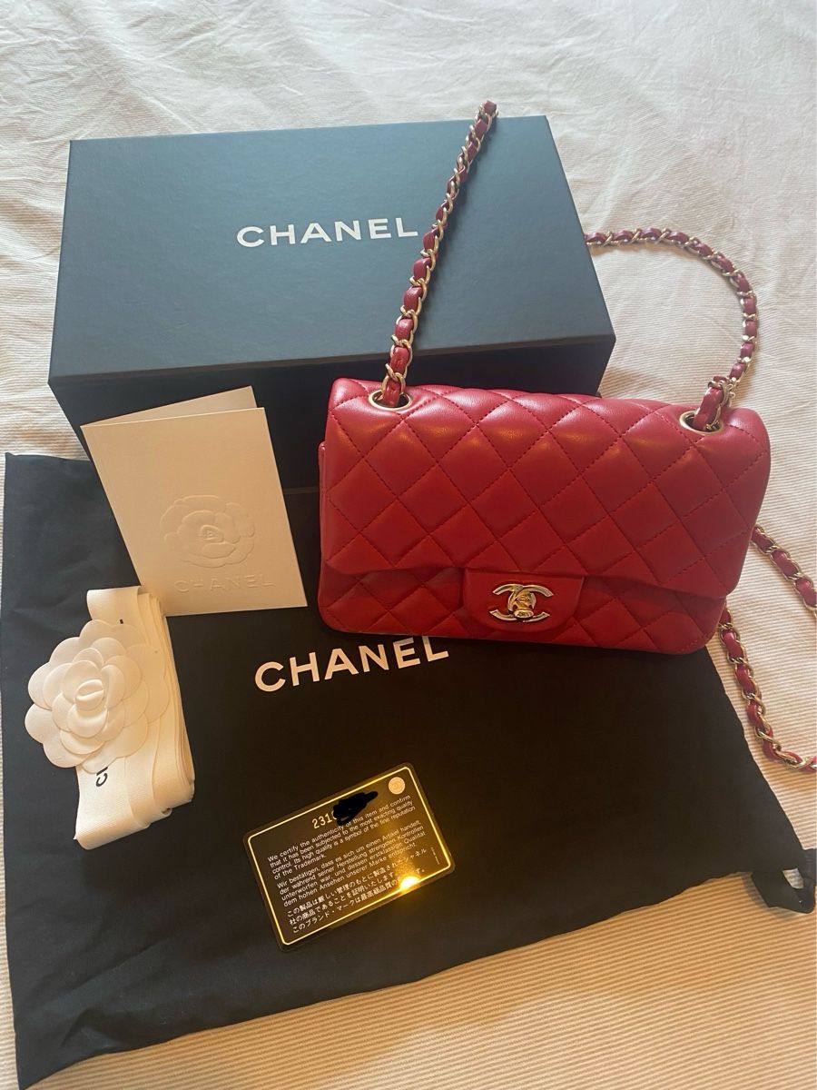 Chanel Borse da donna: Chanel Classic Mini Flap Bag in Red/Raspberry colour – Usato da Mies venduto da nic_yk5d 2