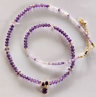 zierliche Amethyst Halskette 205