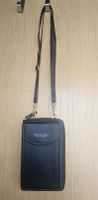 Handytasche inkl. Portemonnaie mit Trageriemen, schwarz, neu