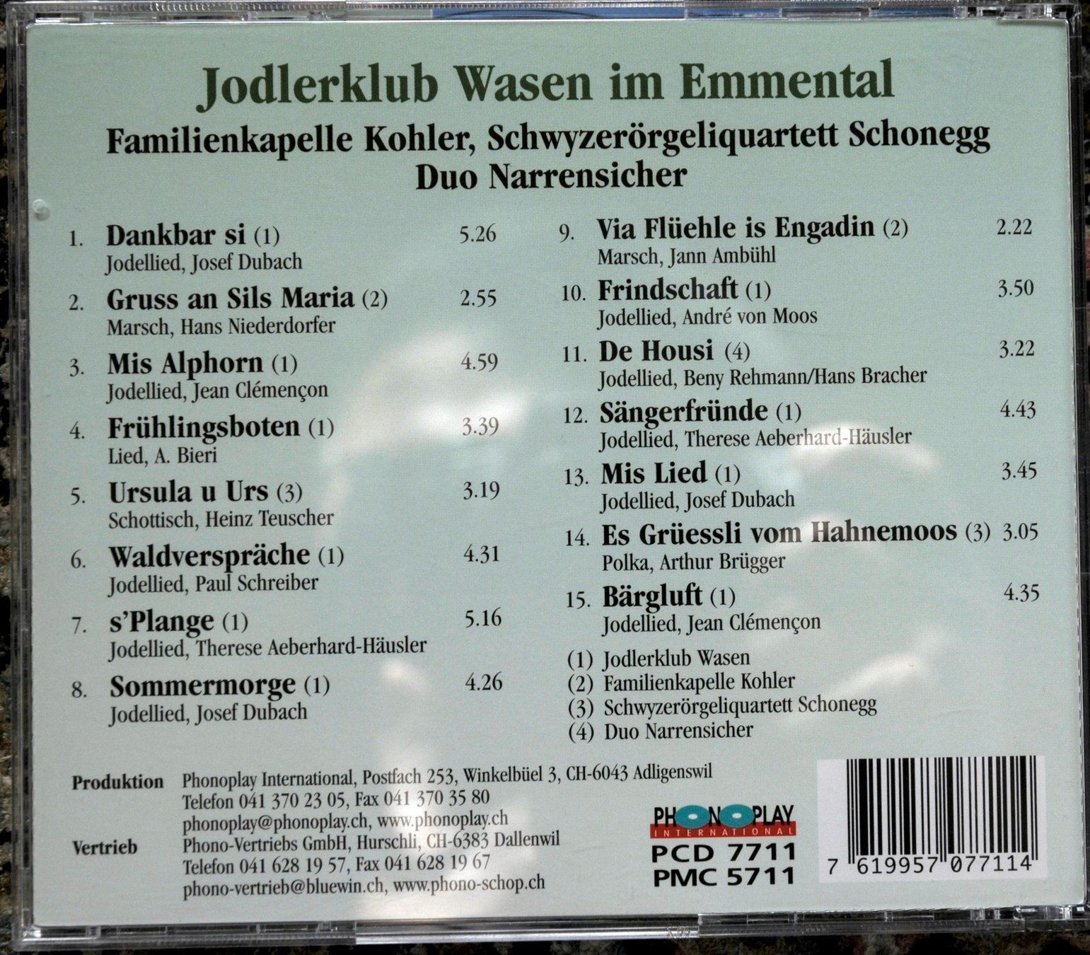CD: Jodlerkub Wasen - Dankbar si – Nuovo (secondo la descrizione) da Unterseen venduto da vinylmore 1
