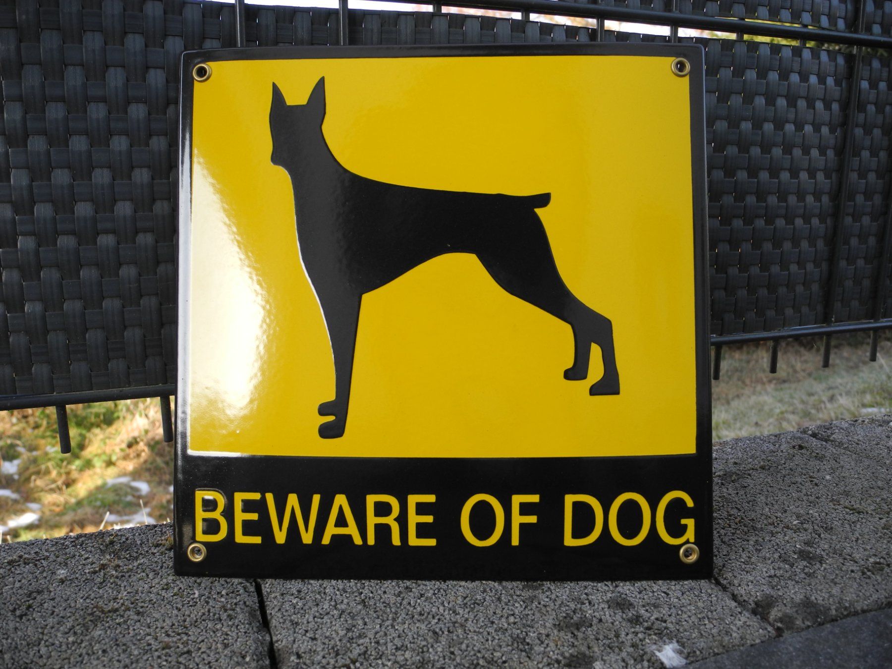 Insegne: ACHTUNG HUND  EMAILSCHILD – Nuovo (secondo la descrizione) da Reinach AG venduto da Huckleberrysix 4