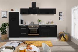 752 Küchenzeile Singleküche 270cm HG/W/S - Küche Einbauküche
