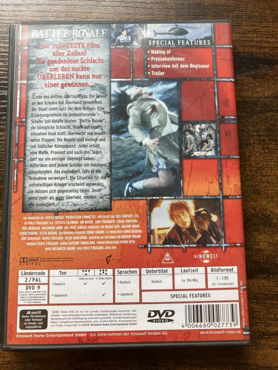 Alle DVDs: Battle Royale DVD – Gebraucht aus Glarus von Jhuber78 1