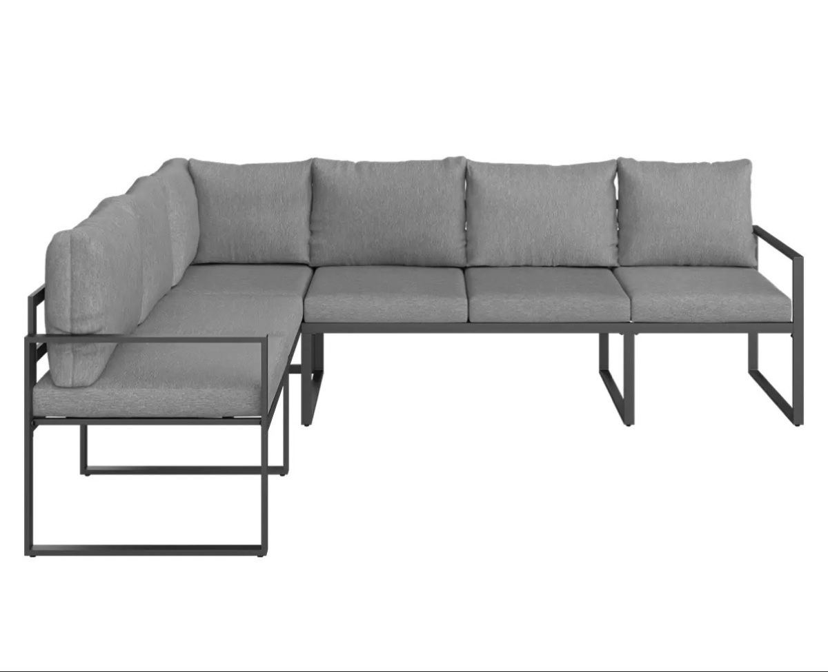 Tischset: Gartenlounge Set Anthrazit mit Hocker und Tisch – Neu (gemäss Beschreibung) aus Matzingen von Slny7 1