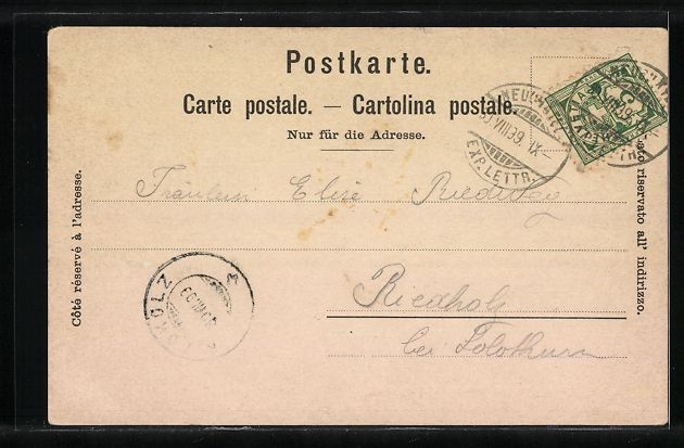Cartoline postali: Neuchatel, Ortsansicht aus der Vogelscha – Usato da Berlin venduto da bartko-reher 1