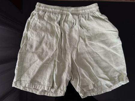 Arte Antwerp Green Jan Shorts in Linen M