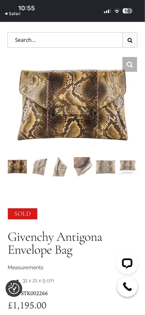 Givenchy Taschen für Damen: Pochette Givenchy python naturel certifiée CITES occasion – Neu (gemäss Beschreibung) aus Commugny von rus_my8v 6