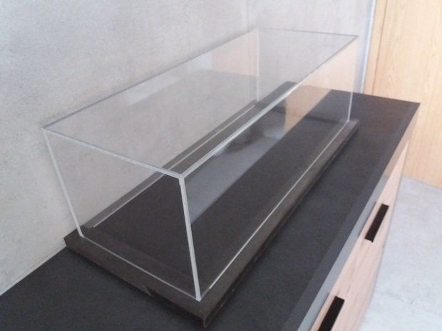 Vitrine Cloche De Protection 60x10x15 Cm – Pour Maquette, Train, Locomotive