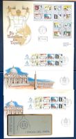 1984-85 FDC Die Weltreisen des Papstes - Grossbriefe aus MH