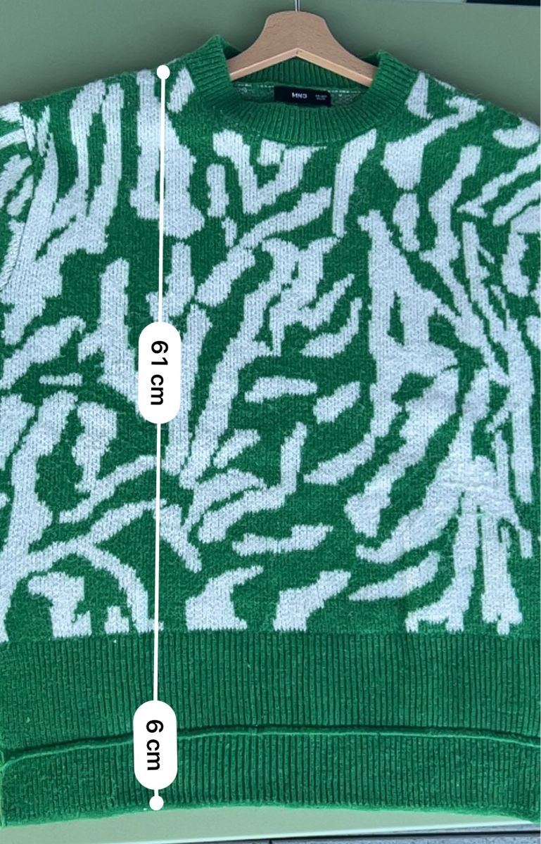 Mango Maglioni & Felpe: Pull Mango vert et blanc. – Nuovo (secondo la descrizione) da Morges venduto da Igp10 4