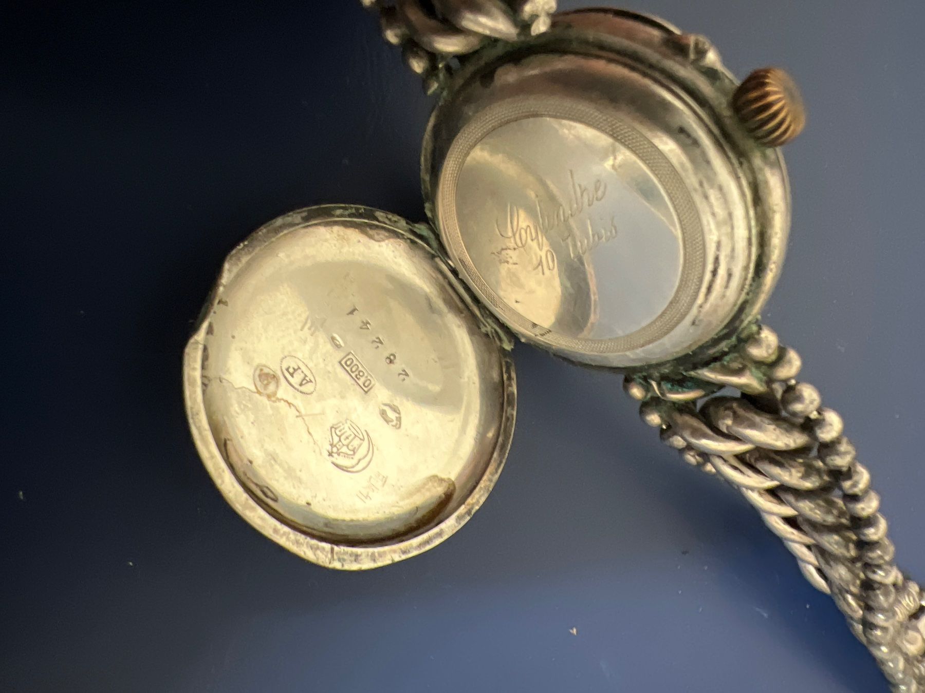 Uhren: Vintage Uhr silber 30 mm – Gebraucht aus Pfeffingen von  3