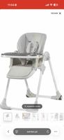 Chaise haute Kinderkraft gris état acceptable