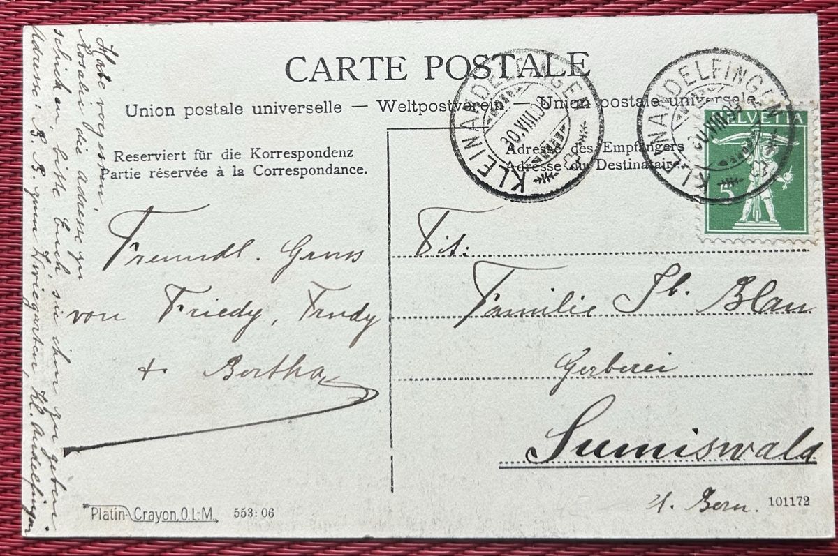 Cartoline postali: Gruss aus Kleinandelfingen – Usato da Horw venduto da Tellbub 1