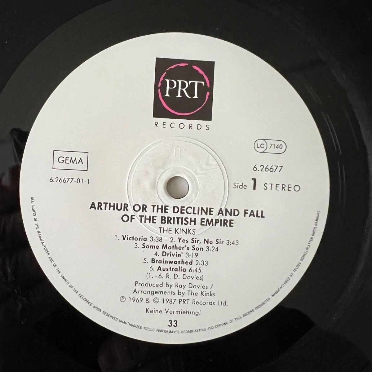 Dischi in vinile: Kinks - Arthur Or The Decline And Fall... / 1. D-Press. 1987 – Usato da Gais venduto da soundcave57 2