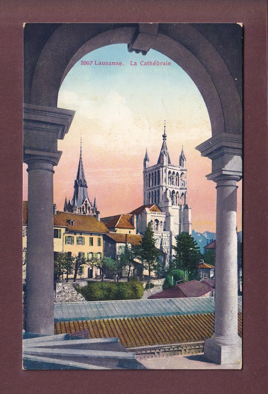 Cartoline postali: LAUSANNE - Cathédrale - 1913 – Usato da Pully venduto da nicecards