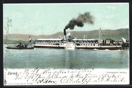 Zürich, Salondampfer Helvetia beim Able