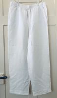 Leinen Hose, Gr. M, weiss