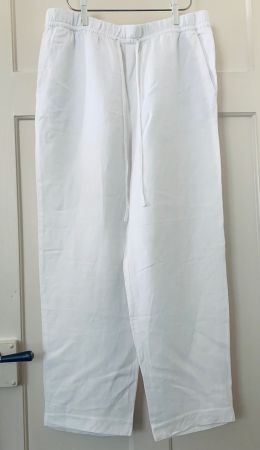 Leinen Hose, Gr. M, weiss