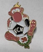 Pin Anstecker FCN Fussball 30 Jahre mit Affe und Ball