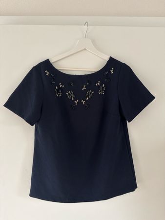 Banana Republic Top, dunkelblau, Gr. S - wie neu!