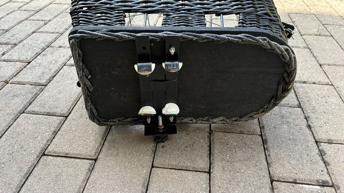 Altro per la casa: Black Wicker Bicycle Basket with Cage Used – Usato da Adliswil venduto da geo07 1