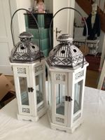 Romantische Laternen/Windlichter, 2 Stk, Shabby Chic!
