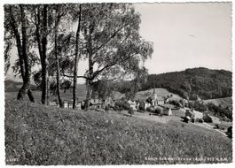 Schwellbrunn, Stempel Pension M. Schoch, gelaufen 1955