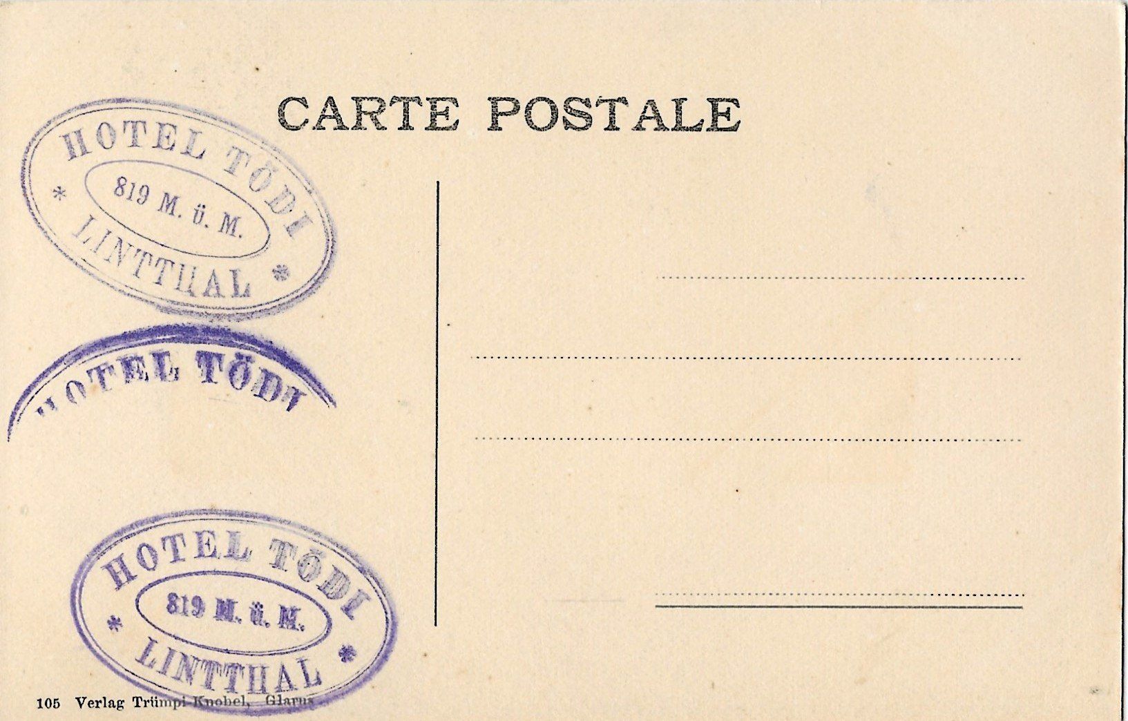 Cartoline postali: Linthschlucht, Linththal, Stempel!!! – Usato da Frauenfeld venduto da Merk52 1