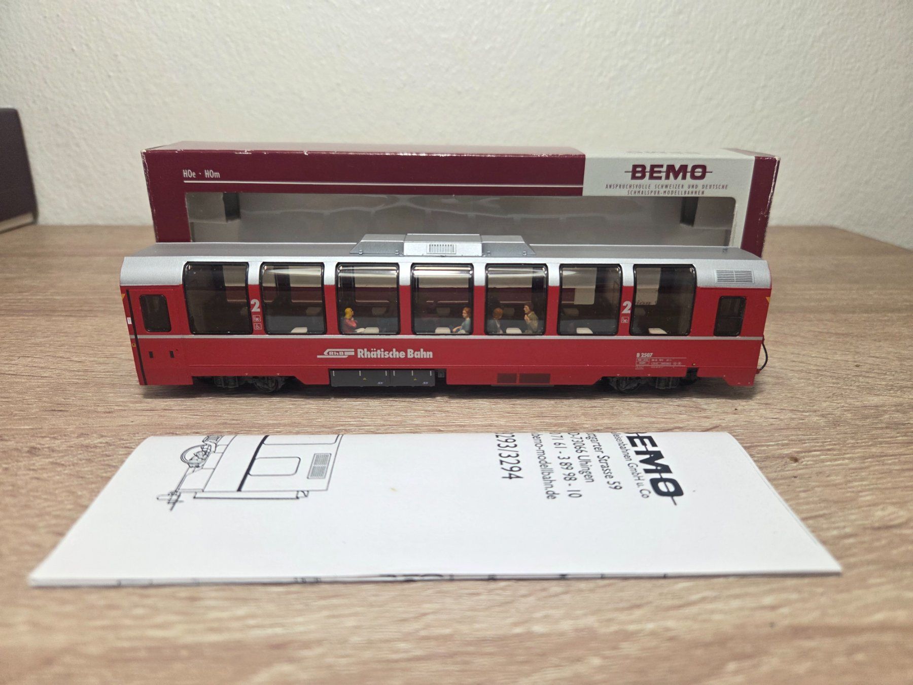 Bemo Modellini di ferrovie: Bemo 3294 107 Panoramawagen RhB H0m – Nuovo e nell'imballaggio originale da St-Aubin-Sauges venduto da Lo_Go 5
