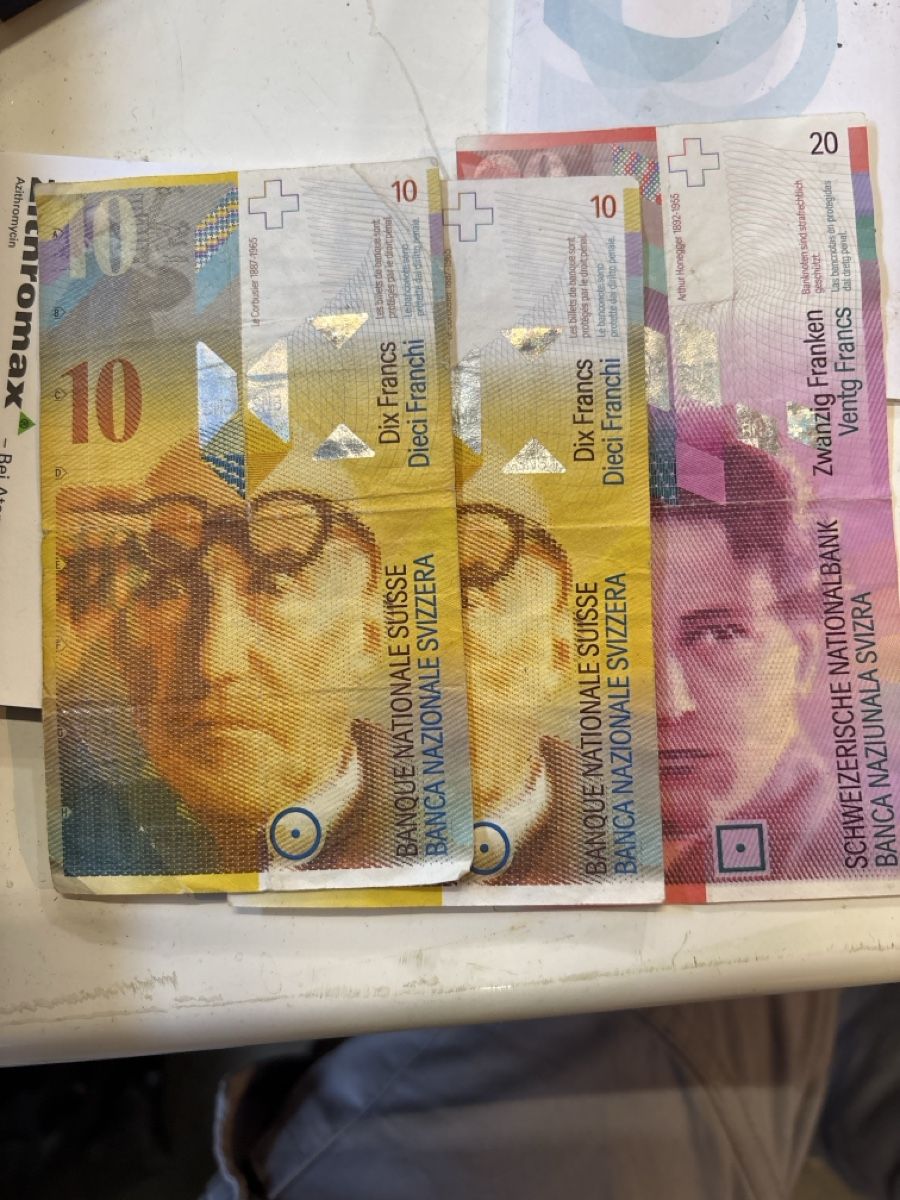 Banconote: Alte Note SUISSE – Usato da Niederhasli venduto da abd_bm8t