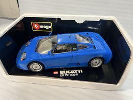 Burago Bugatti EB 110 (1991) 1:18 blau in Box