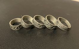 5er Ring Set - Muster und Pflanzen - unisex ✨🌿✨