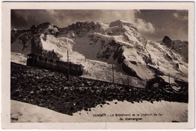 Cartes postales: Zermatt - Breithorn mit Gornergratbahn – D'occasion à Binningen par Mountainrider