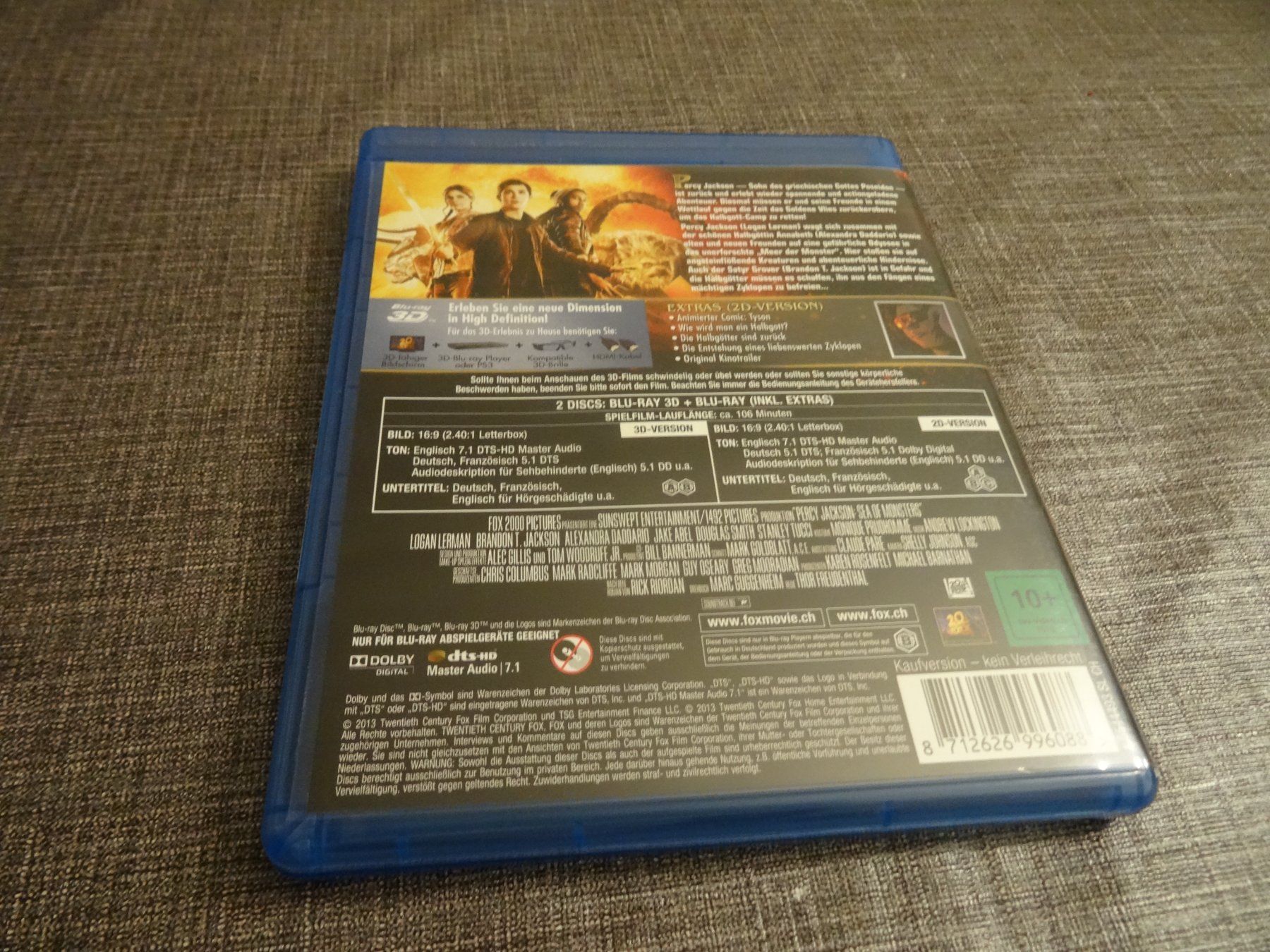 Tous les DVDs: Percy Jackson im Bann des Zyklopen Blu-ray 3D – D'occasion à Olten par Disc-Verkauf 3