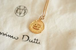 Massimo Dutti Halskette Krebs Sternzeichen Goldfarben